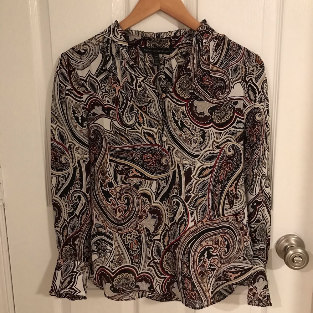 White House Black Market Silk Top